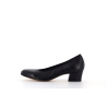 Escarpin marine en cuir
